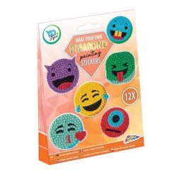 Diamond Painting Stickers Emoji 12 stk.